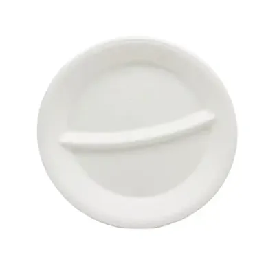 Круглая тарелка для багассы 9 дюймов с 2 отделениями